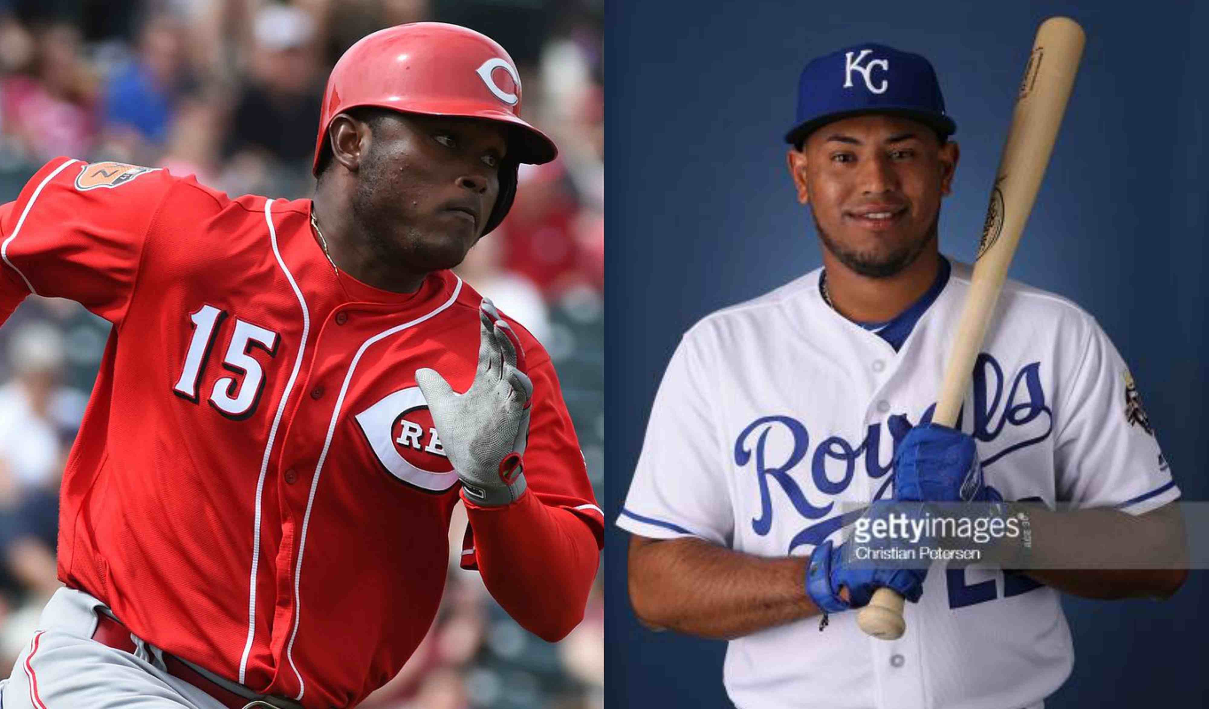 Rosell Herrera y Carlos Gonzalez,durante el entrenamiento matutino de los rockies  de Colorado, durante el Spring Training de las Ligas Mayores del Bei Stock  Photo - Alamy