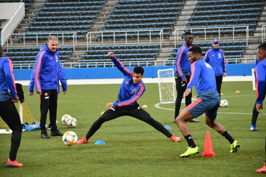Selección Colombia - Entrenando