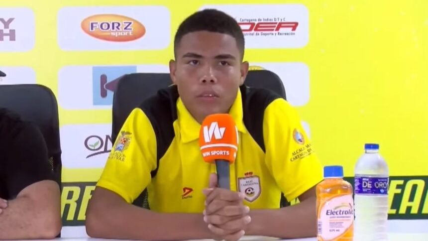 Mateo Castillo vive un gran presente con Real Cartagena. El sincelejano de 20 años ha salido figura en los últimos juegos.