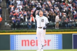 El cartagenero Giovanny Urshela batea para .471. Su escuadra, Detroit Tigers, es líder en la División Central de la Liga Americana.