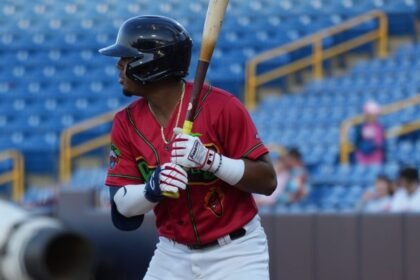 Fue el primer cuadrangular del joven cartagenero en Doble AA, donde está asignado a Akron RubberDucks, filial de Cleveland Guardians.