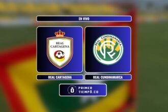 Partido Real Cartagena vs Real Cundinamarca por la fecha 3 de los cuadrangulares del Torneo Betplay DIMAYOR II 2025 en vivo y en directo online por WIN Sports.