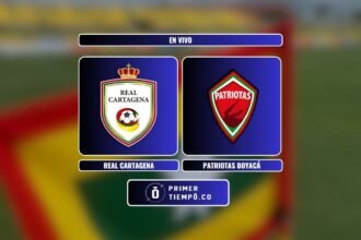 Partido Real Cartagena vs Patriotas Boyacá por la fecha 5 de los cuadrangulares del Torneo Betplay DIMAYOR II 2025 en vivo y en directo online por WIN Sports.