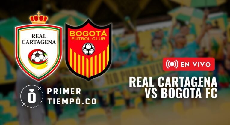 Partido Real Cartagena vs Bogotá, por la fecha 2 cuadrangulares del Torneo Betplay Dimayor I 2026, en vivo y en directo online.
