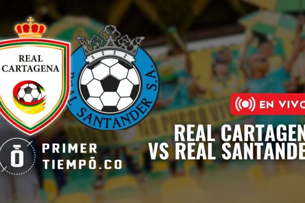 Partido Real Cartagena vs Real Santander por la fecha 1 del Torneo Betplay Dimayor II 2026 en vivo y en directo online.