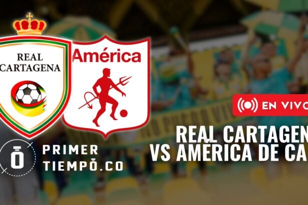 Partido Real Cartagena vs América de Cali por la fase 1B de la Copa Betplay Dimayor 2026 en vivo y en directo online.