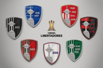 Conmebol Libertadores distingue a campeones con parches conmemorativos