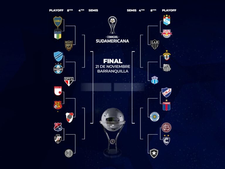 Conmebol Sudamericana define clasificados a octavos de final