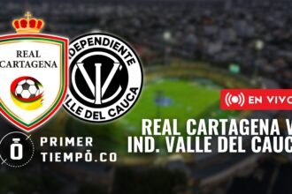 Partido Real Cartagena vs Independiente Valle del Cauca, fecha 3 del Torneo Betplay Dimayor II 2026 en vivo y en directo online.