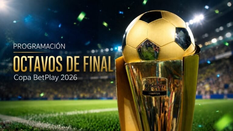 Copa BetPlay 2026: programación completa de los octavos de final