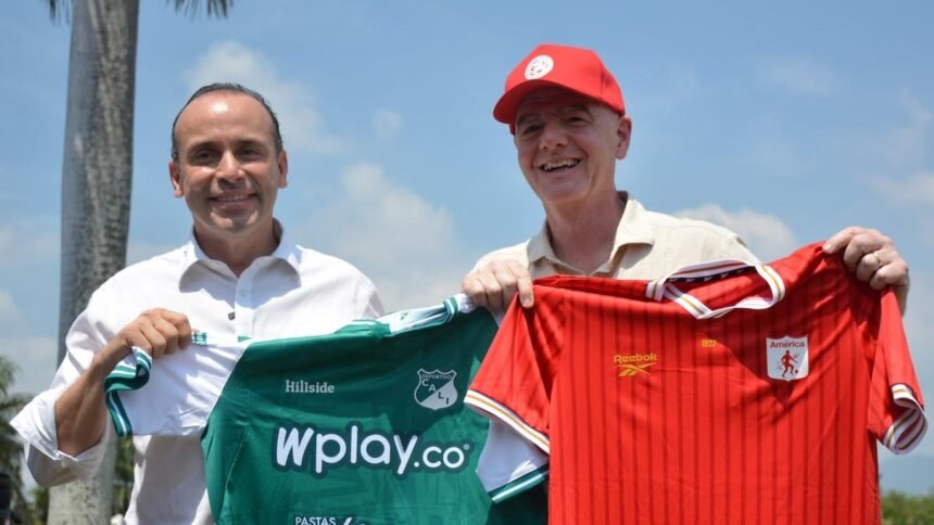 Infantino visita Cali y resalta potencial de jóvenes futbolistas