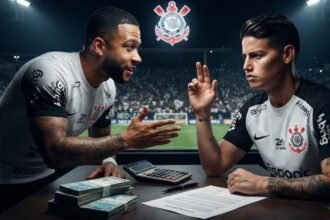 James Rodríguez, opción para Corinthians para acompañar a Memphis Depay
