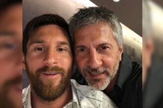 Lionel Messi llegó a Argentina para despedir a su padre