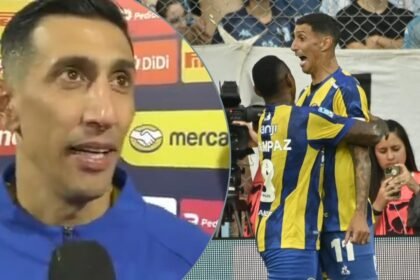 Ángel Di María intenta persuadir a Jáminton Campaz para quedarse en Rosario Central