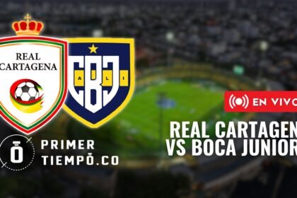 Partido Real Cartagena vs Boca Juniors, fecha 12 del Torneo Betplay Dimayor II 2026 en vivo y en directo online.