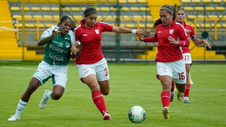 Santa Fe y Deportivo Cali se enfrentan en la final de la Liga Femenina BetPlay