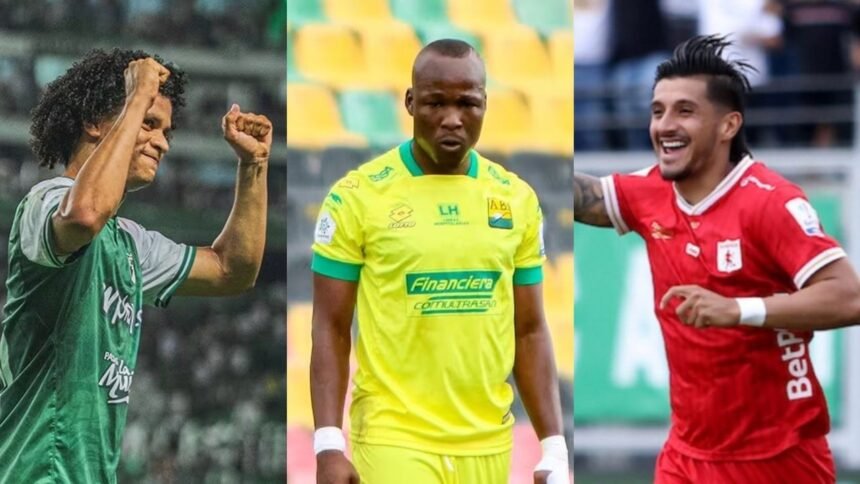 Yeison Guzmán lidera la tabla de goleadores de la Liga BetPlay tras la fecha 12
