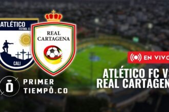 Partido Atlético FC vs Real Cartagena, fecha 5 (aplazada) del Torneo Betplay Dimayor II 2026 en vivo y en directo online.