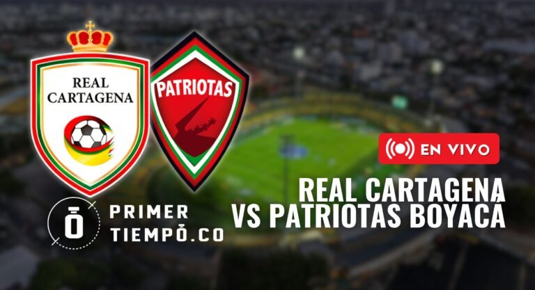 Partido Real Cartagena vs Patriotas Boyacá, fecha 14 del Torneo Betplay Dimayor II 2026 en vivo y en directo online.