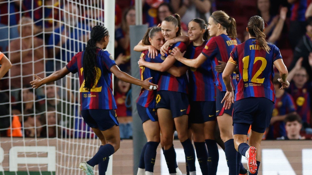 Barcelona femenino aplasta al Real Madrid con un contundente 7-0