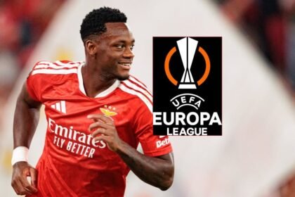 Jhon Durán brilla con doblete en la Europa League con el Benfica