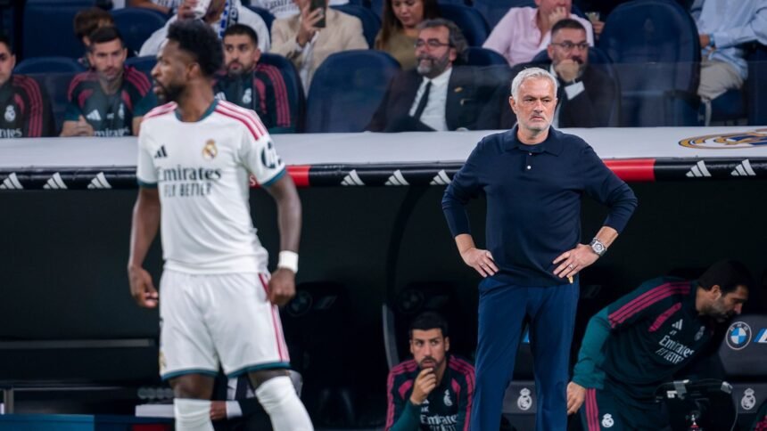 Mourinho defiende a Vinícius tras la goleada del Real Madrid al Leipzig