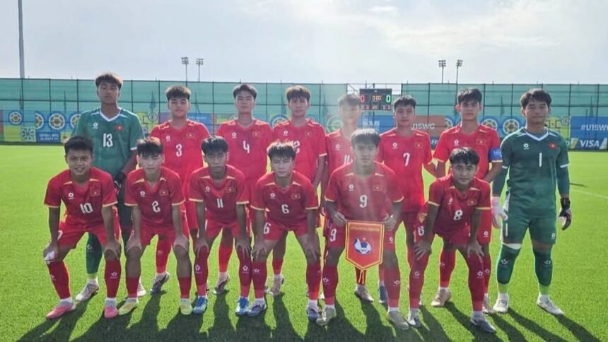 Victoria de Vietnam Sub-15 frente a Brunéi en el Mundial de la FIFA